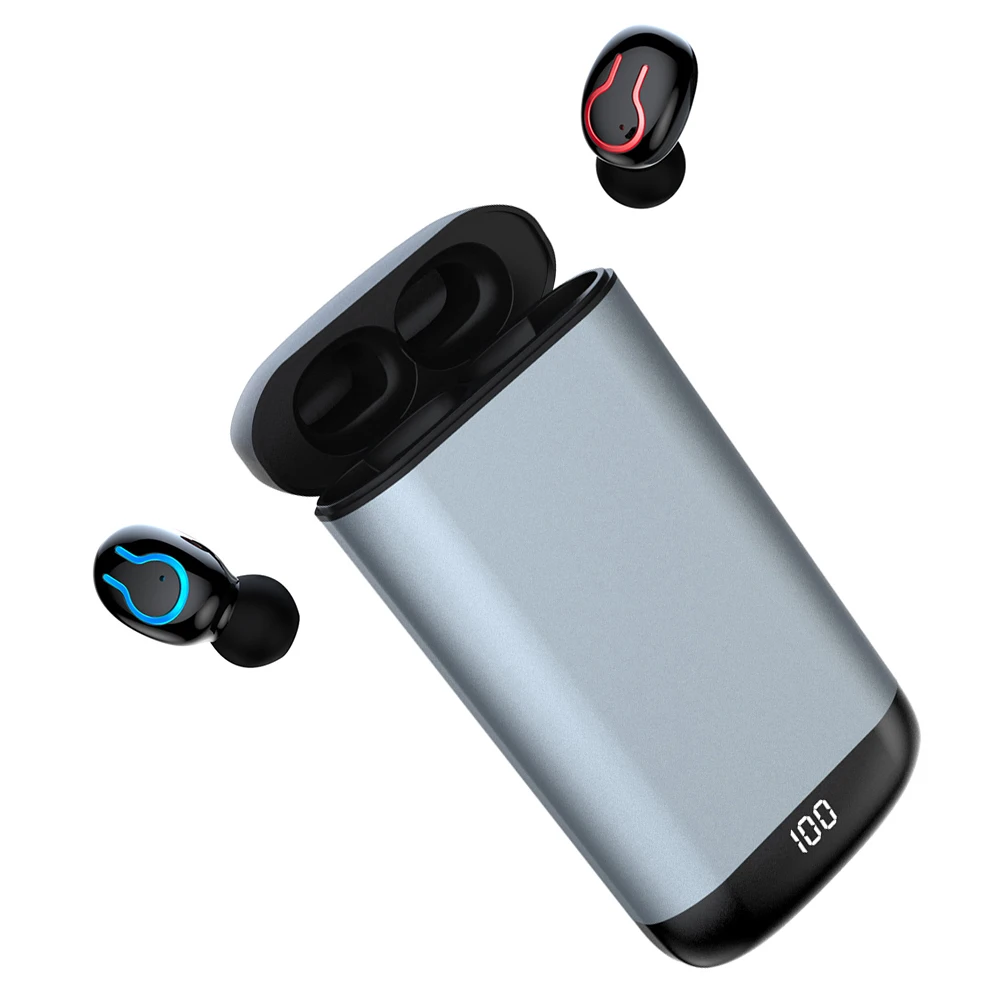CTYPE новый дизайн Высокое качество bluetooth TWS наушники с 6000 мАч Внешний аккумулятор
