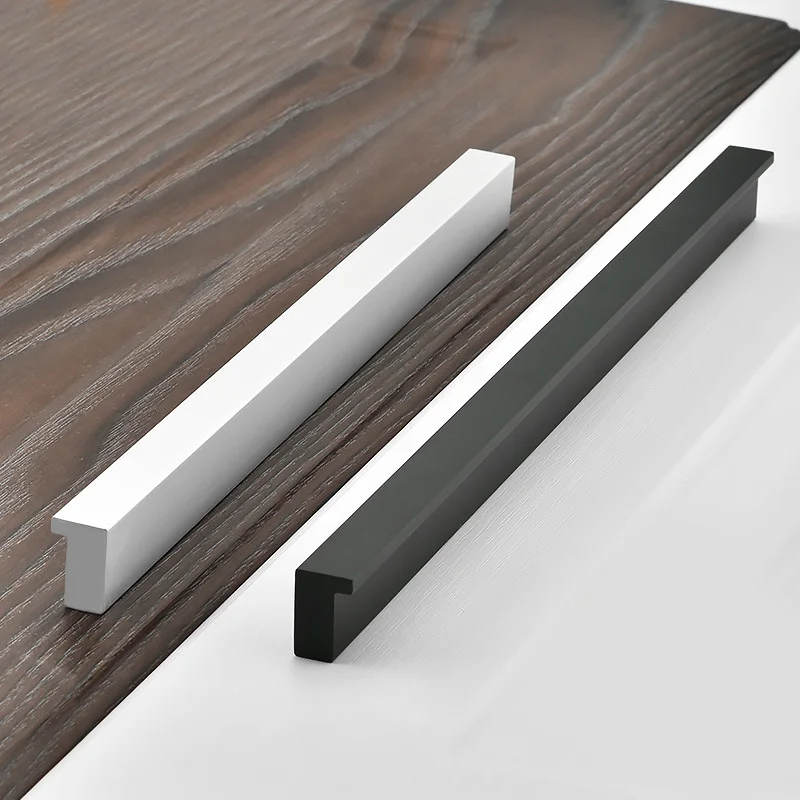 

Furniture Handles Stainless Steel L Bar Handles for Furniture Black Cabinet Knobs and Handles Pull for Drawer Cupboard Door