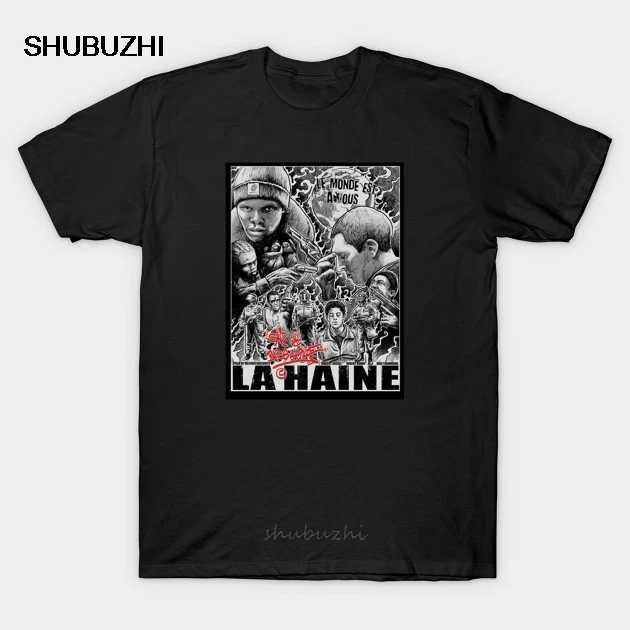 Мужская футболка la haine полиции фильм Париж untagged_shop для женщин модная мужская