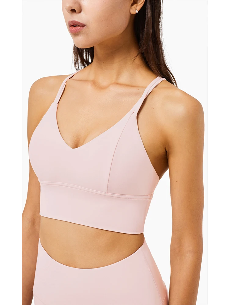 

Naked-Feels Fabric 2021 New Yoga Set Cross Back Bra Sports set Yoga Outfit For Women Sport Suits Workout Clothes