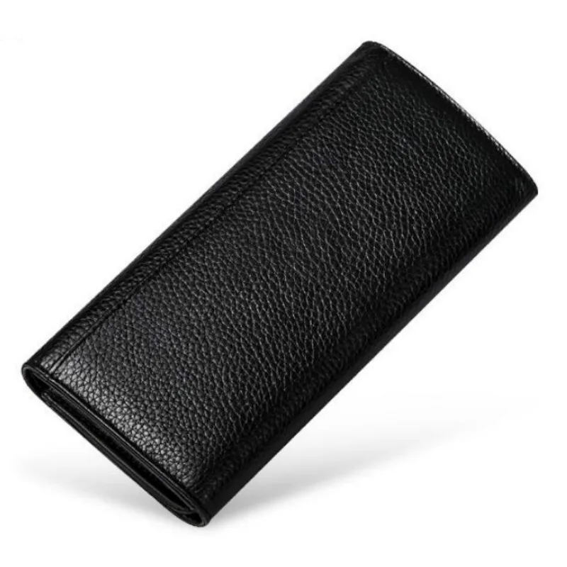 Женские кошельки из натуральной кожи длинный женский кошелек на молнии клатч