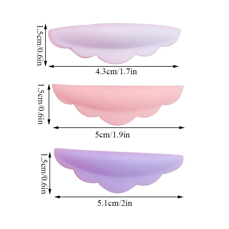 

Silicone Pads Makeup Tool 3D Eyelash Lifting Lash Lift Shields Pads Cosmetic 3 Pairs Perming Curler Perm Rods Accessories