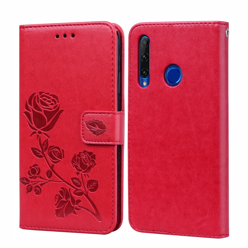 

Rose Flower Leather Case For Huawei Honor 10i Flip Cover Coque Funda PU Leather Wallet Cover For Huawei Honor 10 i Capas