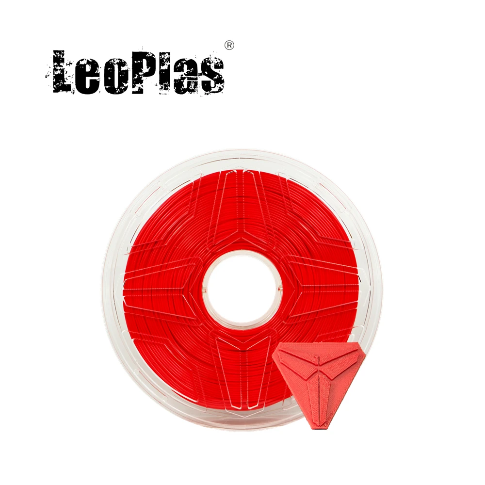 LeoPlas 1 кг 75 мм красная нить PLA для 3D принтера FDM расходные материалы печати