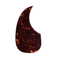 musiclily left handed oversize teardrop acoustic guitar self adhesive pickguard for martin d28 style guitar tortoise shell