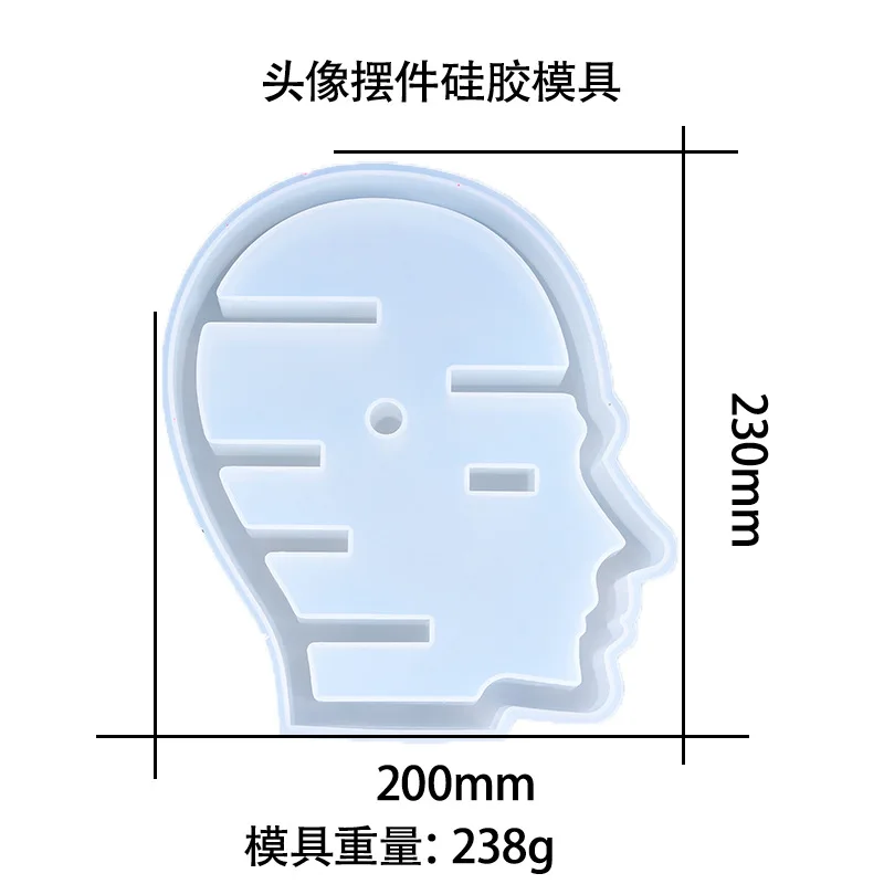 

Head Portrait Storage Box Epoxy Resin Mold Jewelry Tools Jewelry Accessories Handcraft Jewelry Tools