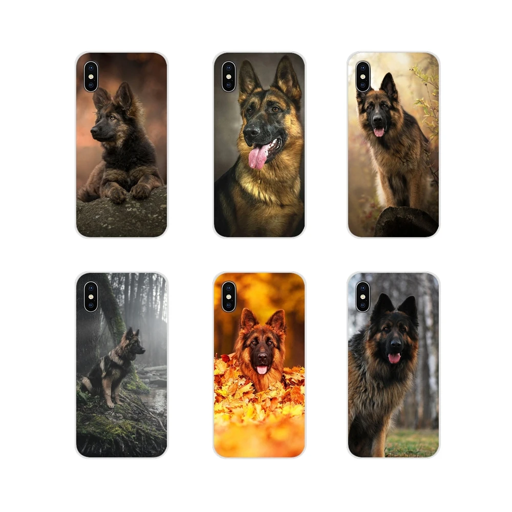 Аксессуары для немецкой овчарки чехлы телефонов Sony Xperia XA1 XA2 XZ1 XZ2 Z1 Z2 Z3 compact M2 M4 M5 C6 L2