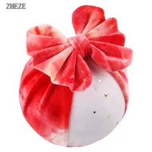 Lazo de pelo desordenado para niña y niño, diadema clásica de terciopelo hecha a mano, accesorios para el cabello, turbante para niña y niño, 5 ", otoño e invierno, 2021 (1)