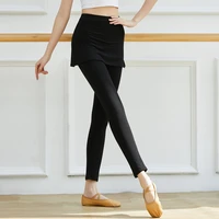 adult black lycra cotton belly dance yoga ankle cropped leggings pants skirt trousers costume for women dancing clothes wear