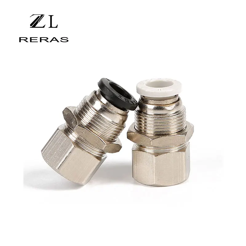 Черный PMF пневматическая внутренняя резьба Штепсель быстрого подключения