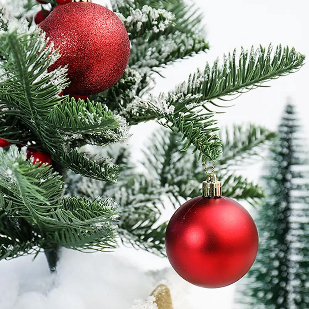 1 коробка Рождественский шар привлекательный ударопрочный PS рождественская елка