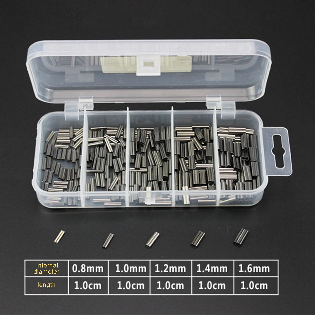 

Single Double Barrel Crimping Sleeve Fishing Line Wire Leader Copper Tube Connector Line Tube Fishing Accessories