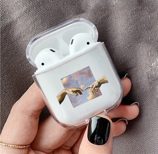 Style 2 Модный чехол с забавным рисунком для Apple Airpods Pro, Роскошный прозрачный защитный чехол для наушников с Bluetooth для air pods 3, Жесткий Чехол - Цвет: Style 2