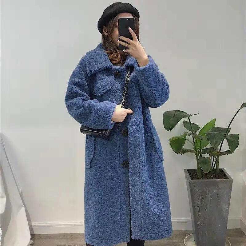 Осенняя/зимняя женская верхняя одежда куртка пальто с искусственным мехом из