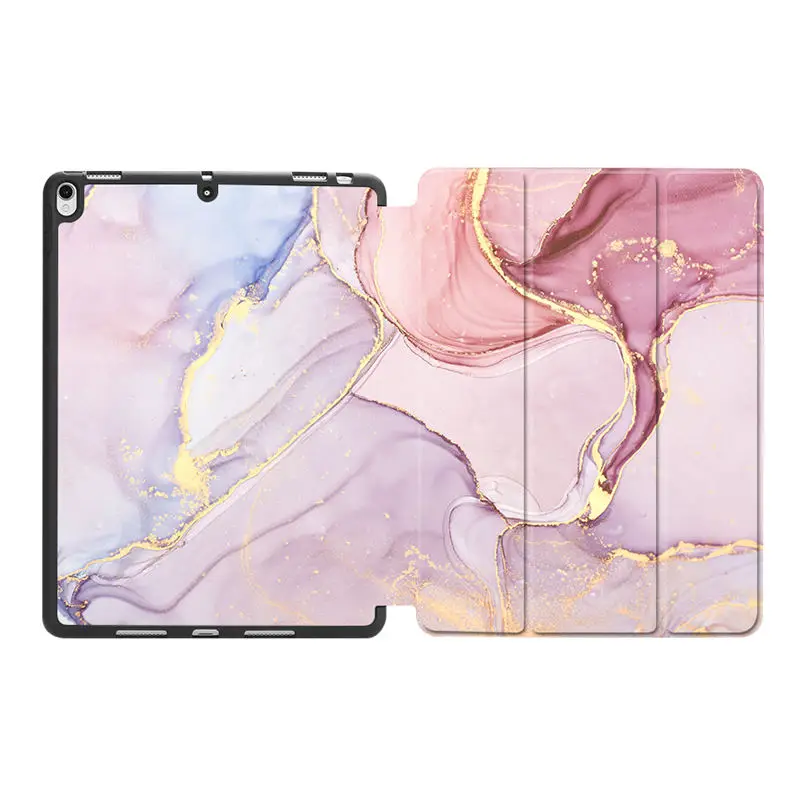 IPBC13 MTT чехол для планшета для iPad Pro Air 10,5 дюймов мраморная текстура из искусственной кожи+ Мягкий ТПУ задний смарт-чехол с держателем карандаша - Цвет: IPBC13