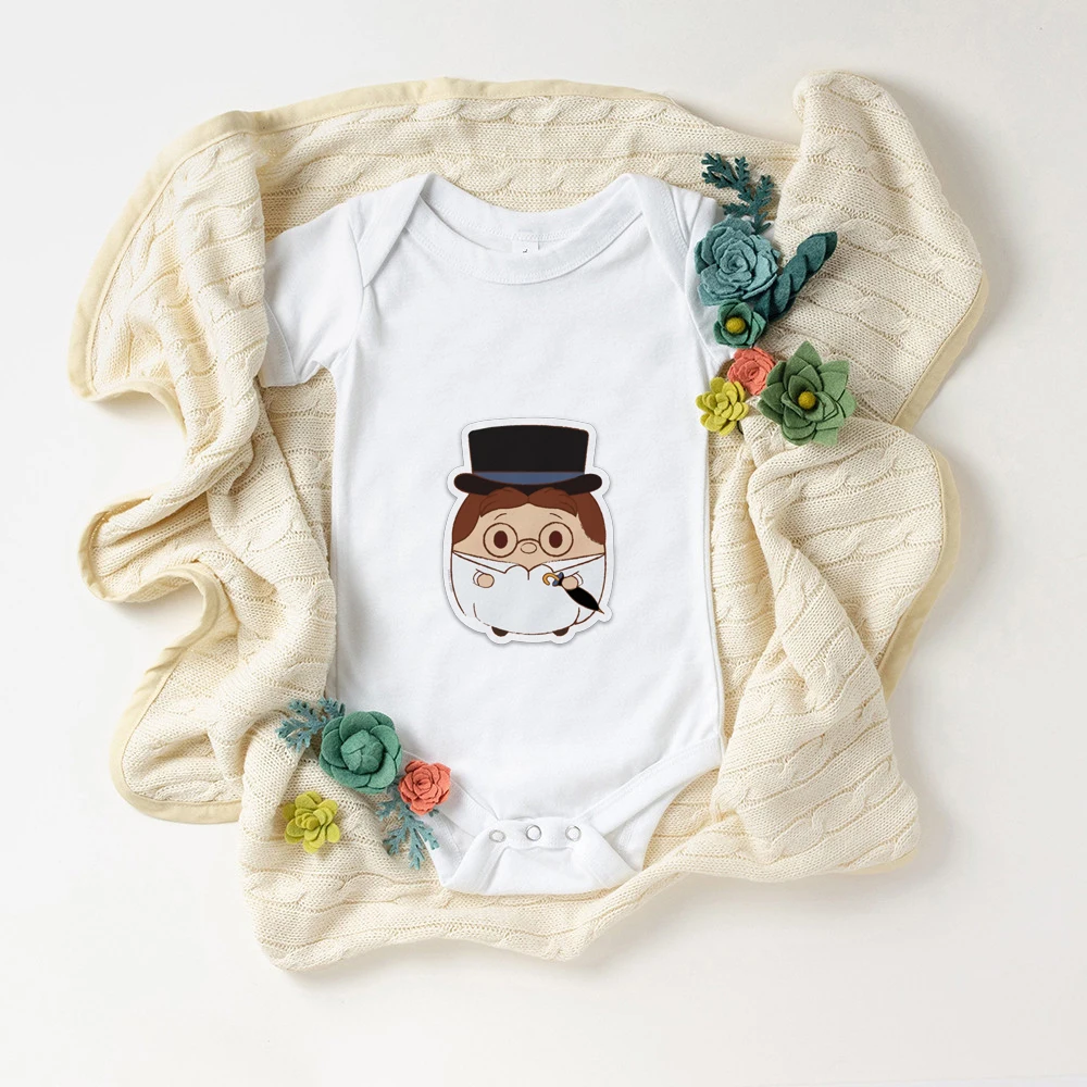 

Детский комбинезон с рисунками из мультфильмов, свободные хлопковые трусы для ползания, модный Детский Повседневный Забавный Топ, уличная ...