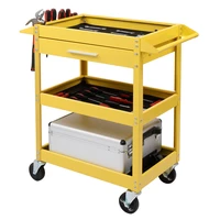 service tool cart 3 tray rolling 330 lbs capacity trolley with drawer industrial commercial mobile storage cabinet dolliesus w