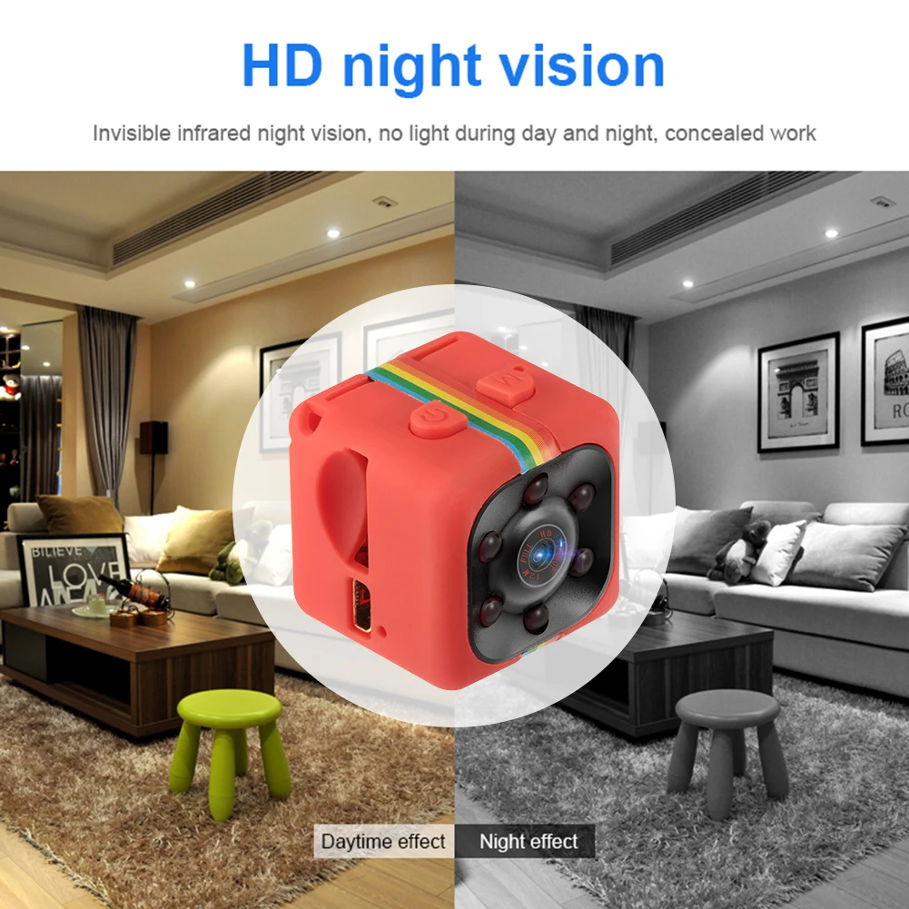 

1080P HD Mini IP Camera Video Sport SQ11 DV Carrying Handheld DVR Motion Detection Night Vision Camera Elements