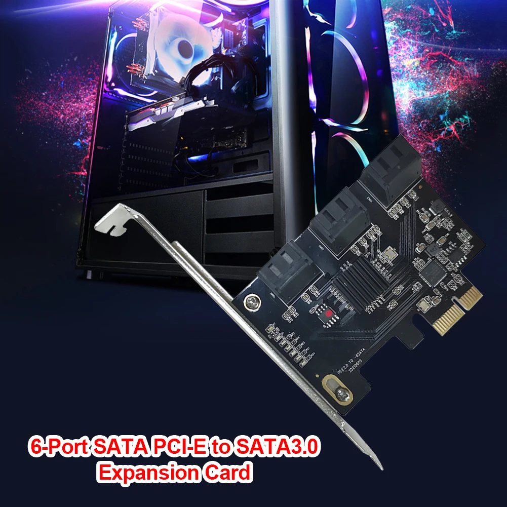 6 портов sata pci e адаптер sata3 0 удлините