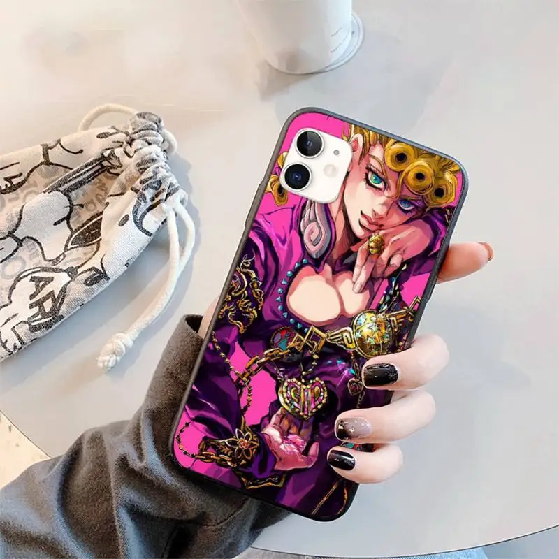 

JoJo's Bizarre Adventure Anime Phone Case for iPhone 11 12 mini pro XS MAX 8 7 6 6S Plus X 5S SE 2020 XR