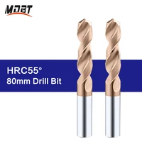 hrc55 solid carbide drill bits 2mm 10mmx80mm tungsten steel drill bit for hard alloy stainless tools