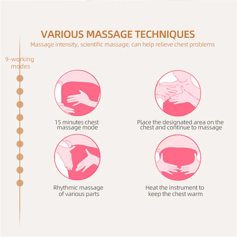 Электрический Профессиональный Массажный Аппарат для увеличения груди с