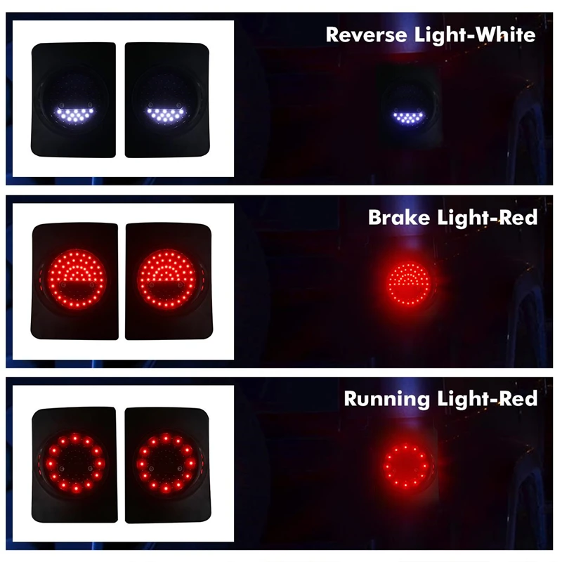 LED Car Tail Lights for Jeep Wrangler JK 2007-2017 Rear Lamps Brake Reverse DRL Turn Signal Light Lamp Assembly fit US Version | Автомобили