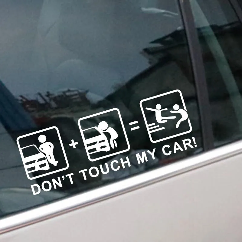 Ins популярная креативная наклейка на окно автомобиля не прикасайтесь к моему