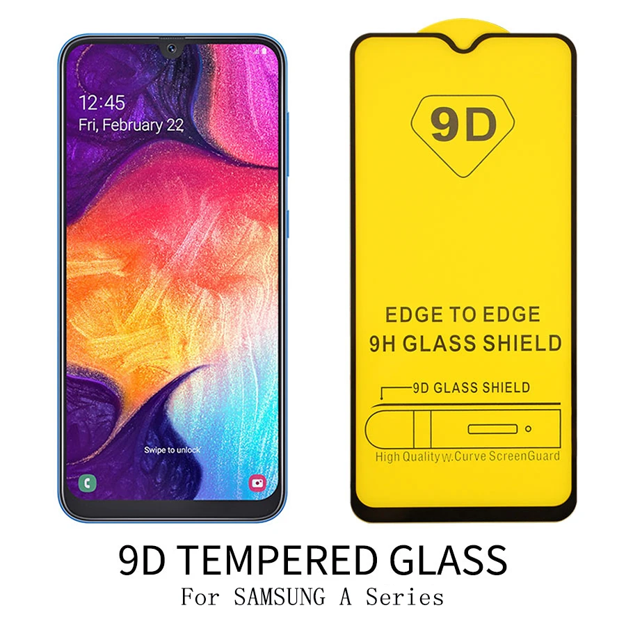 Закаленное стекло 9D для Samsung Galaxy A50 A20 A30 A40 A10 защитная пленка экрана камеры на A 50 20