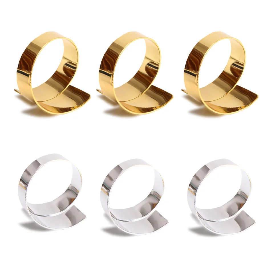 

Creative Metal Napkin Ring,Napkin Accessories Simple Mouth Cloth Ring Napkin Buckle For Home Kitchen Dining Table Decor