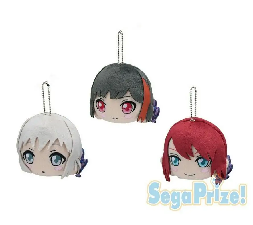 Japan BanG Dream Roselia School Days Nesoberi Plush-Mitake Ran, Toyama Kasumi& Saya Yamabuki