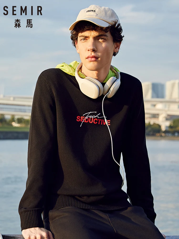 Свитер SEMIR мужской новинка весны 2020 свитер пуловер с круглым вырезом рубашка