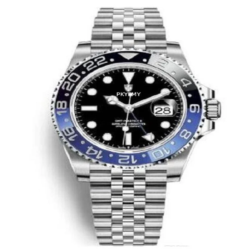 

Fashion GMT Ceramic Bezel Watches Mens Mechanical SS Automatic 2813 Movement Watch Sports Men Designer Wristwatches Wristwatch m