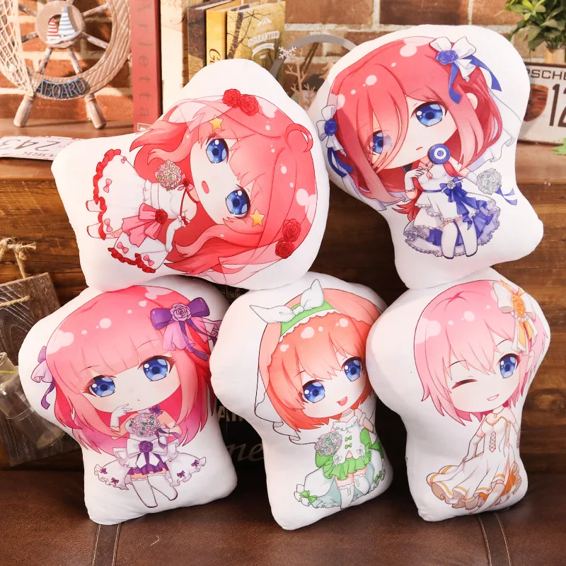 Аниме прекрасные пятиконечные подушки игрушка Ichika Nino Miku Yotsuba короткая набивная