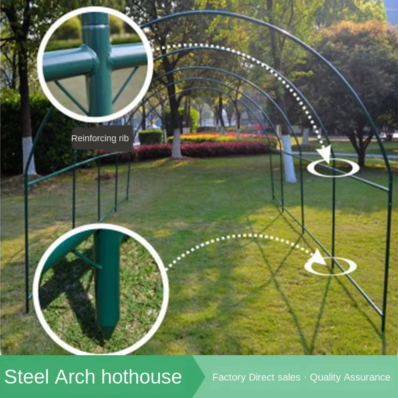 

AULAYSED New Hot Green House 365x215x215CM Larger Walk in Outdoor Plant Gardening Durable Greenhouse Iron Stand Cover