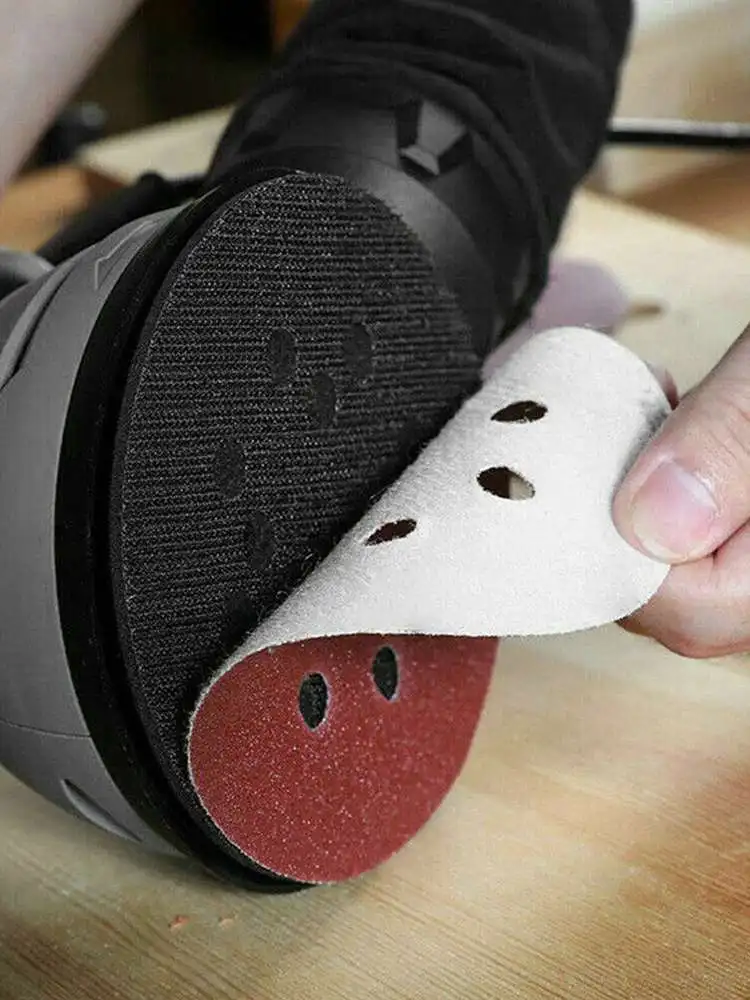 

30pcs 5 Inch 800-2000 Grit Flocking Sandpaper Discs Orbital Sander Paper Sheet Hook Loop Pad Abrasive Tool