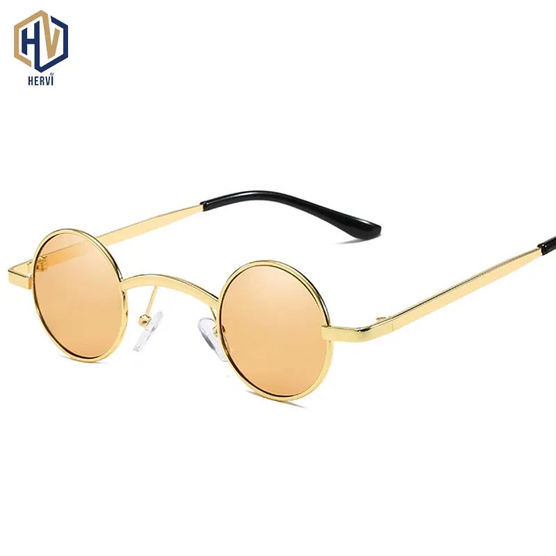 Модные круглые солнцезащитные очки для мужчин и женщин высокое качество