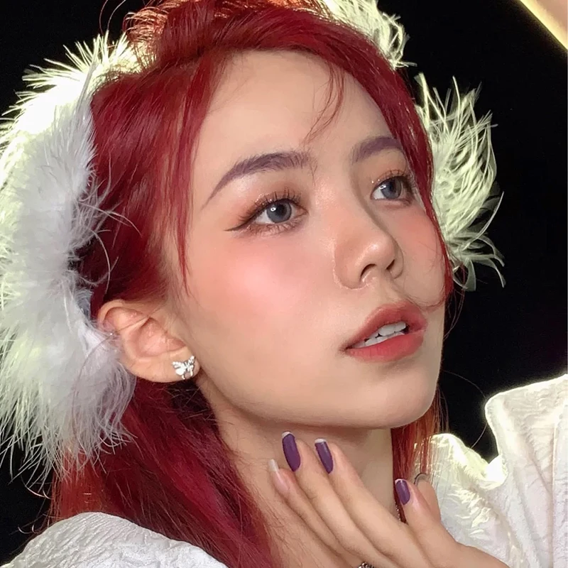 

Корейские неувядающие заколки с белыми перьями, Новогодние аксессуары для волос в западном стиле, заколка для волос сверху, боковые заколки...