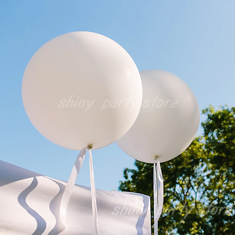 

Big White Balloon 5-36inch Giant Pastel Balloons Wedding Boy Toy Round Helium Baloon Birthday Party Valentine's Day Venue Layout