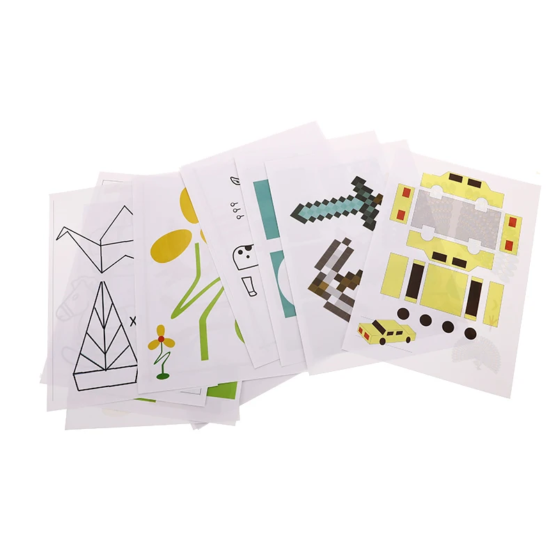 20 шт. специальная бумага рандомный Размер A4 рисунок 3D копировальная пластина для