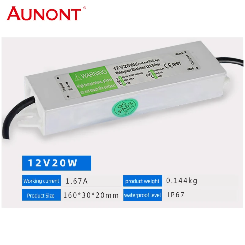 Светодиодный адаптер питания IP67 внешний трансформатор для светодиодного