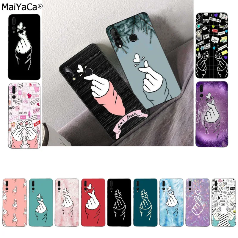 Мягкий силиконовый чехол MaiYaCa с сердечком из ТПУ для Huawei P10 lite P20 pro P20lite P30 mate 20 mate20 |