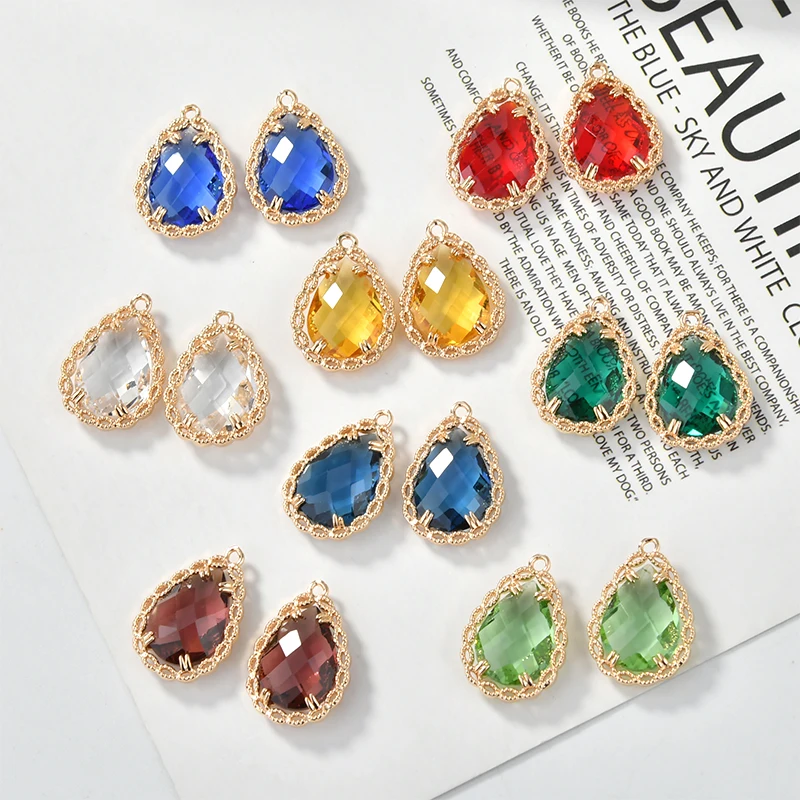 Минимальный заказ 20 шт./лот цвет стеклянный сердечник кружева в форме капли воды