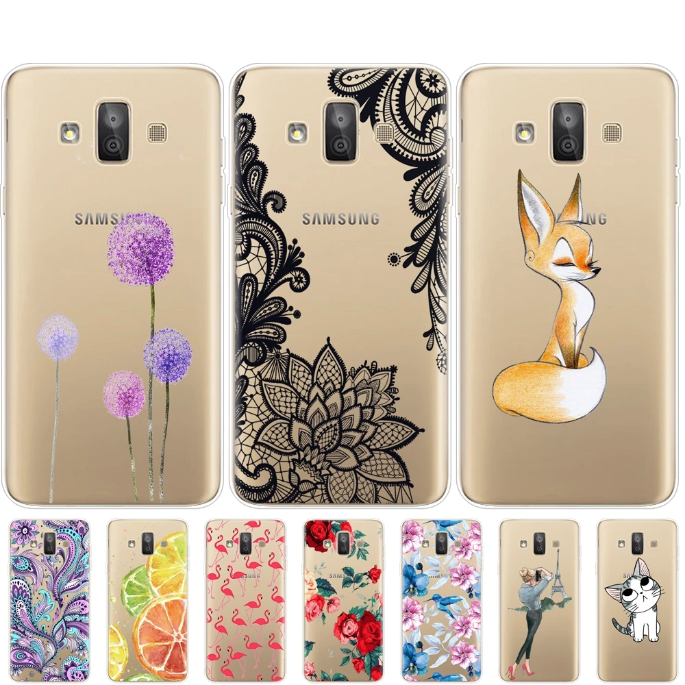 Чехол для Samsung Galaxy J7 Duo 2018 силиконовый чехол из ТПУ задняя крышка DUO SM-J720F J720