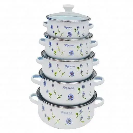 Набор посуды эмалированная суповая кастрюля набор для приготовления кастрюли