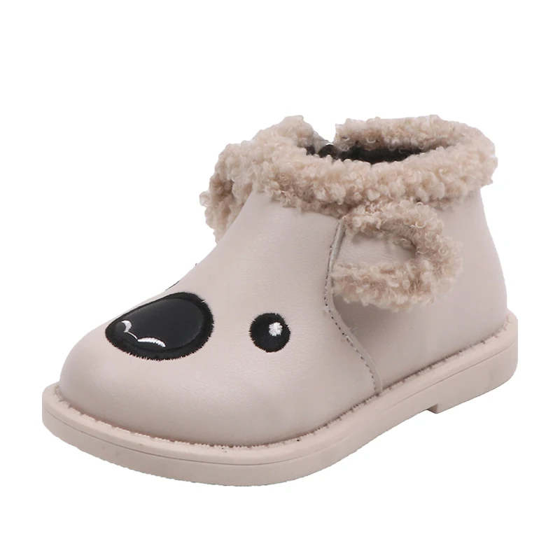Детские зимние ботинки CUZULLAA для мальчиков и девочек милая повседневная обувь с