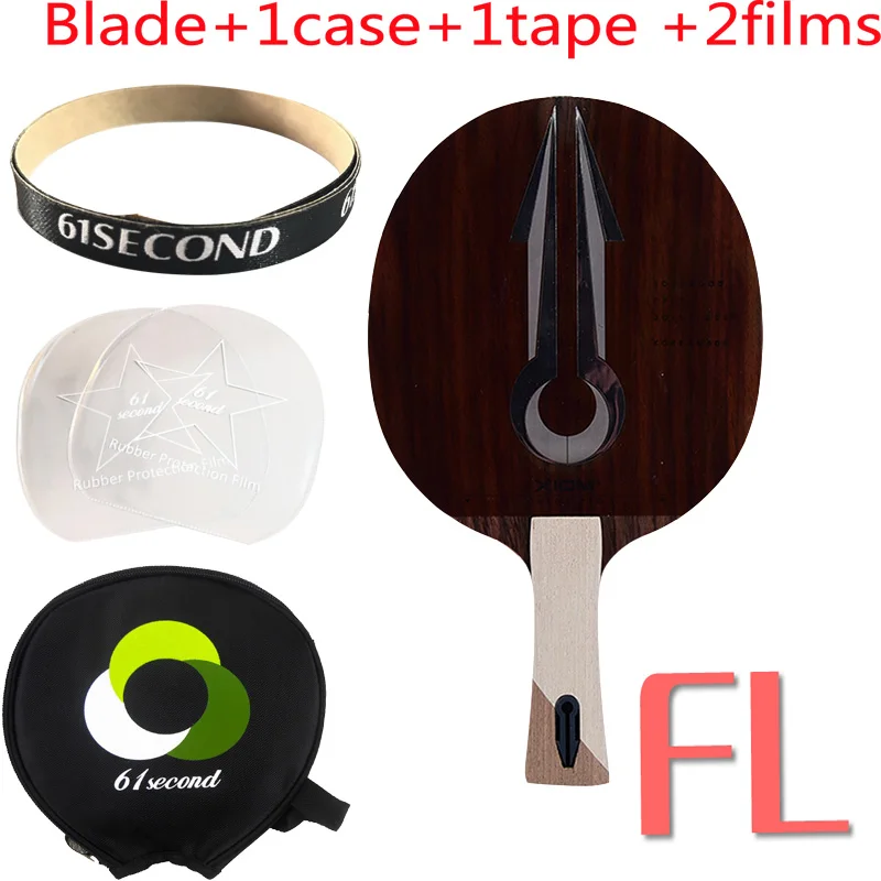 FL with 1 case XIOM OMEGA PRO(7 деревянная древесина, OFF~ OFF+) ракетка для настольного тенниса ракетка для Пинг-Понга Летучая мышь Tenis De Mesa Paddle - Цвет: FL with 1 case