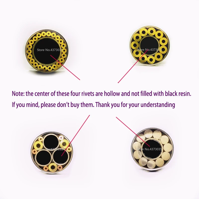 21 вид дизайна 6 мм мозаика булавка заклепки для DIY винт ручки ножа украшение