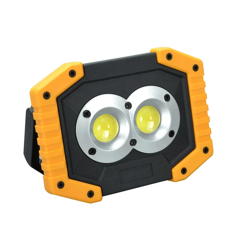 COB employ 2x18650 and 4xAA Floodlight USB Charging Portable Searchlight Emergency Light Led Flood Outdoor construction | Освещение