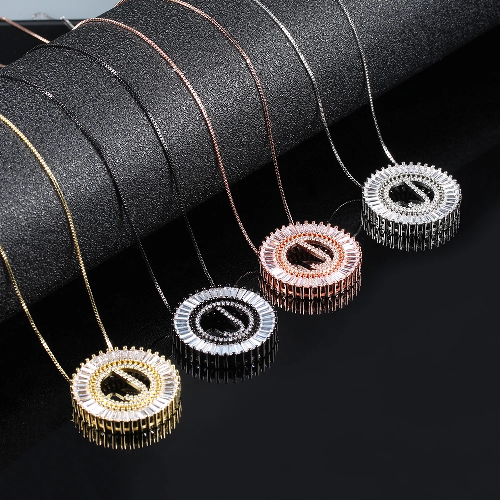 26 ожерелье с надписью женские модели мужской AAA циркон цепочка инкрустированная